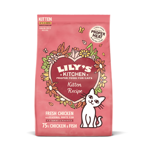 Billede af Eldorado - Lily&#39;s Kitchen Killingefoder Curious Kitten - Med Kylling & Fisk - 800g - Kornfri - Cat Food