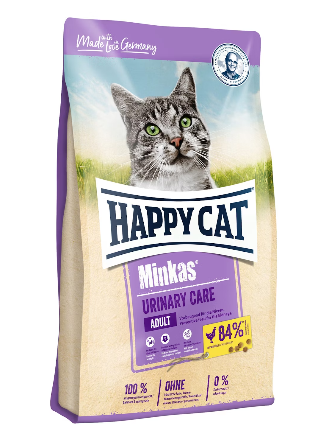 Billede af Happy dog og Cat - Happy Cat Minkas Urinary Care Fjerkræ 1,5kg - Cat Food