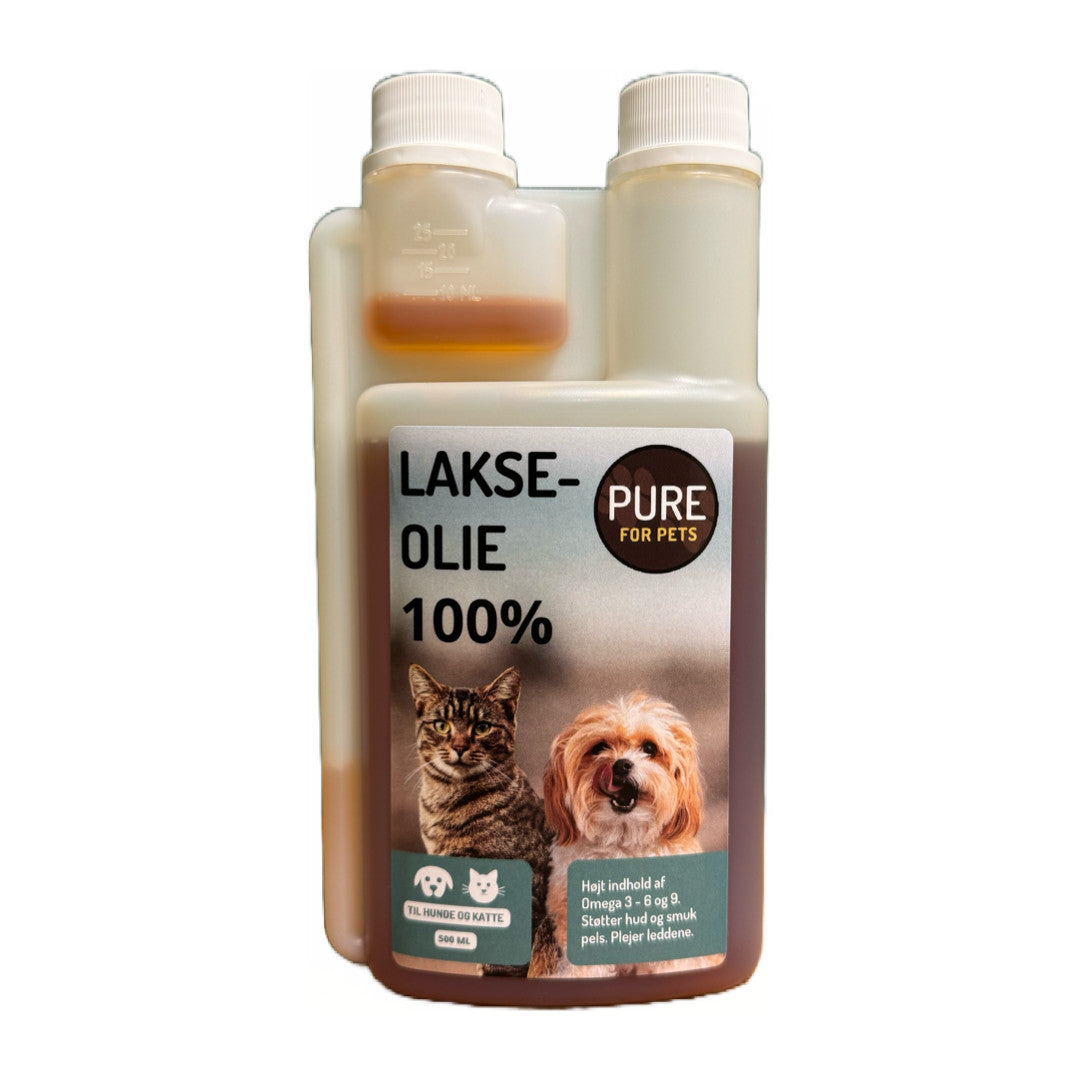 Se Pure for Pets Lakseolie 100% 500ml hos Petpower.dk