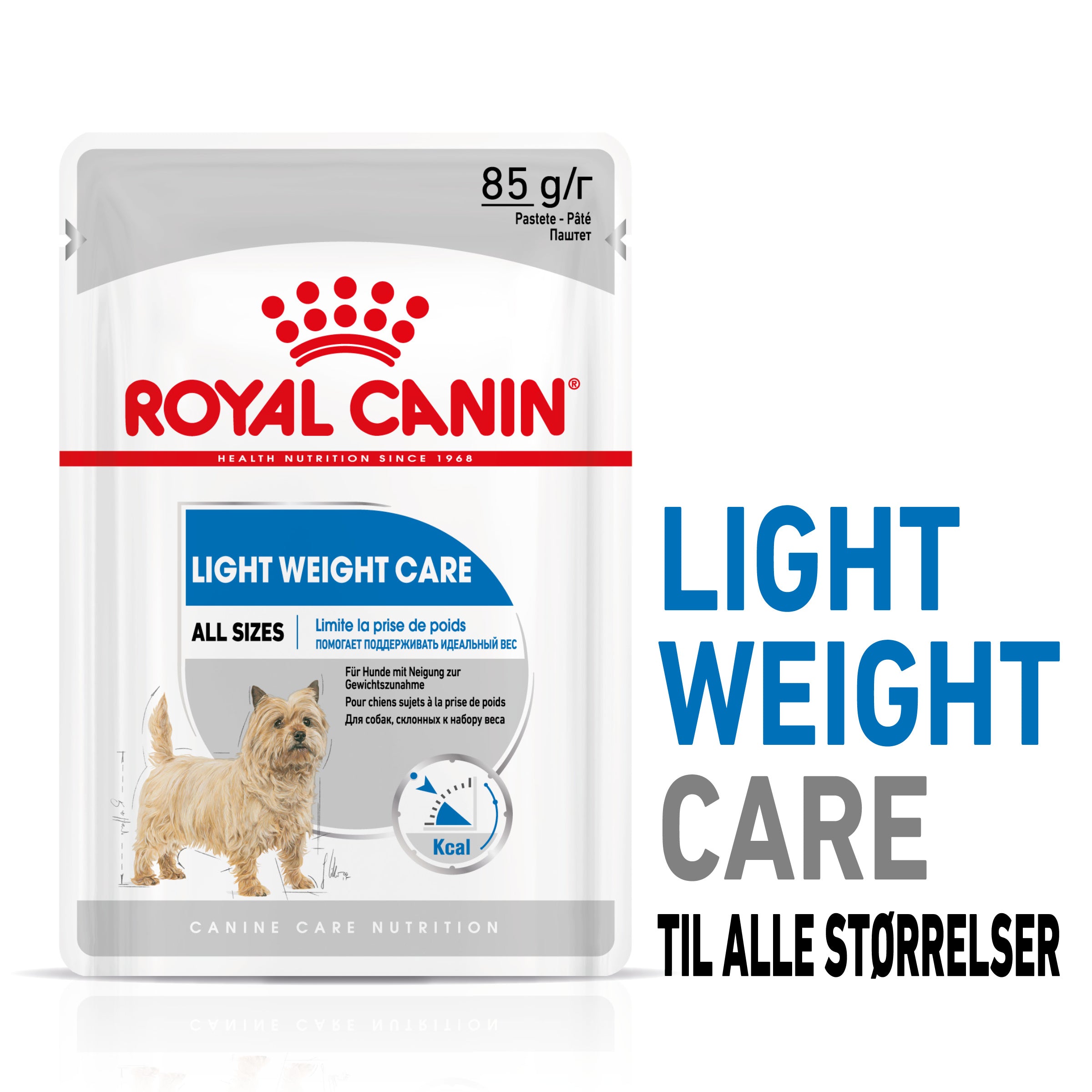 Se Royal canin - Royal Canin Light Weight Care Adult Vådfoder 12x85g - Dog Food hos Petpower.dk