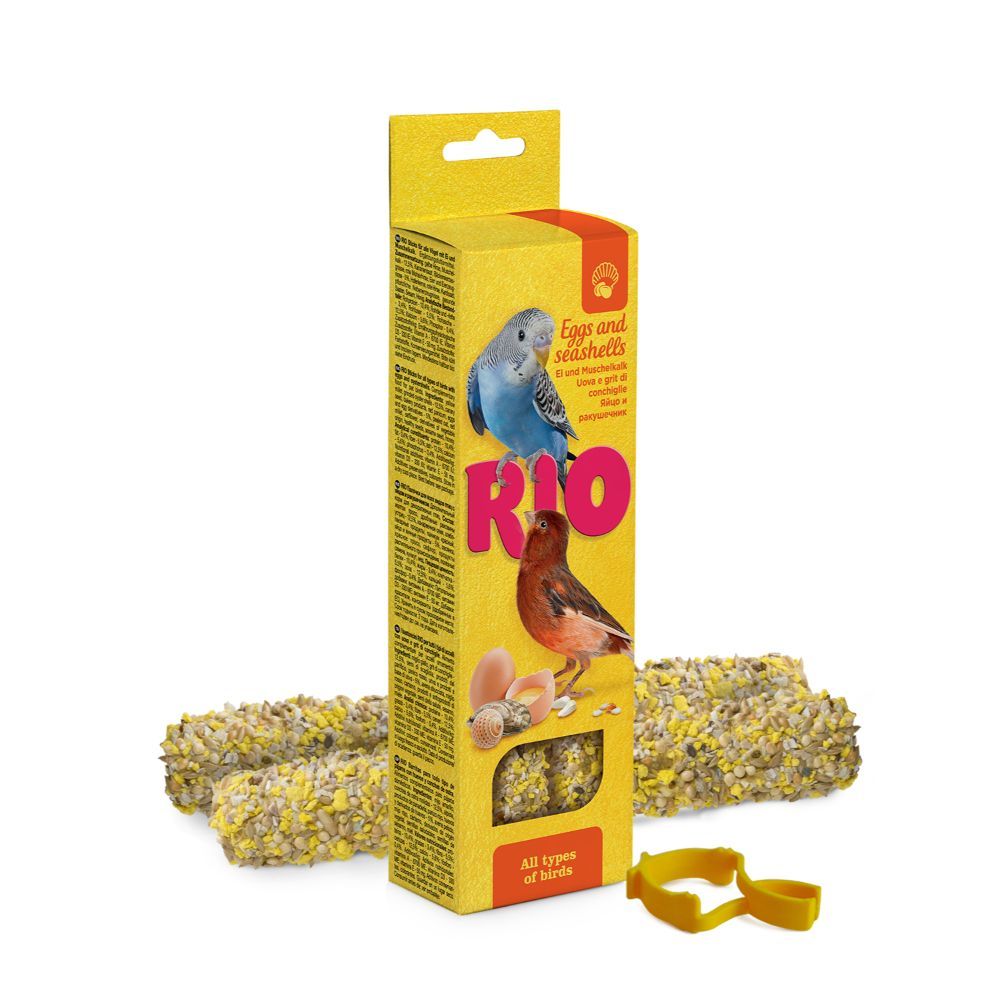 Billede af Meldgaard - RIO Sticks m. æg/muslingeskal, Alle fugle 2x40g