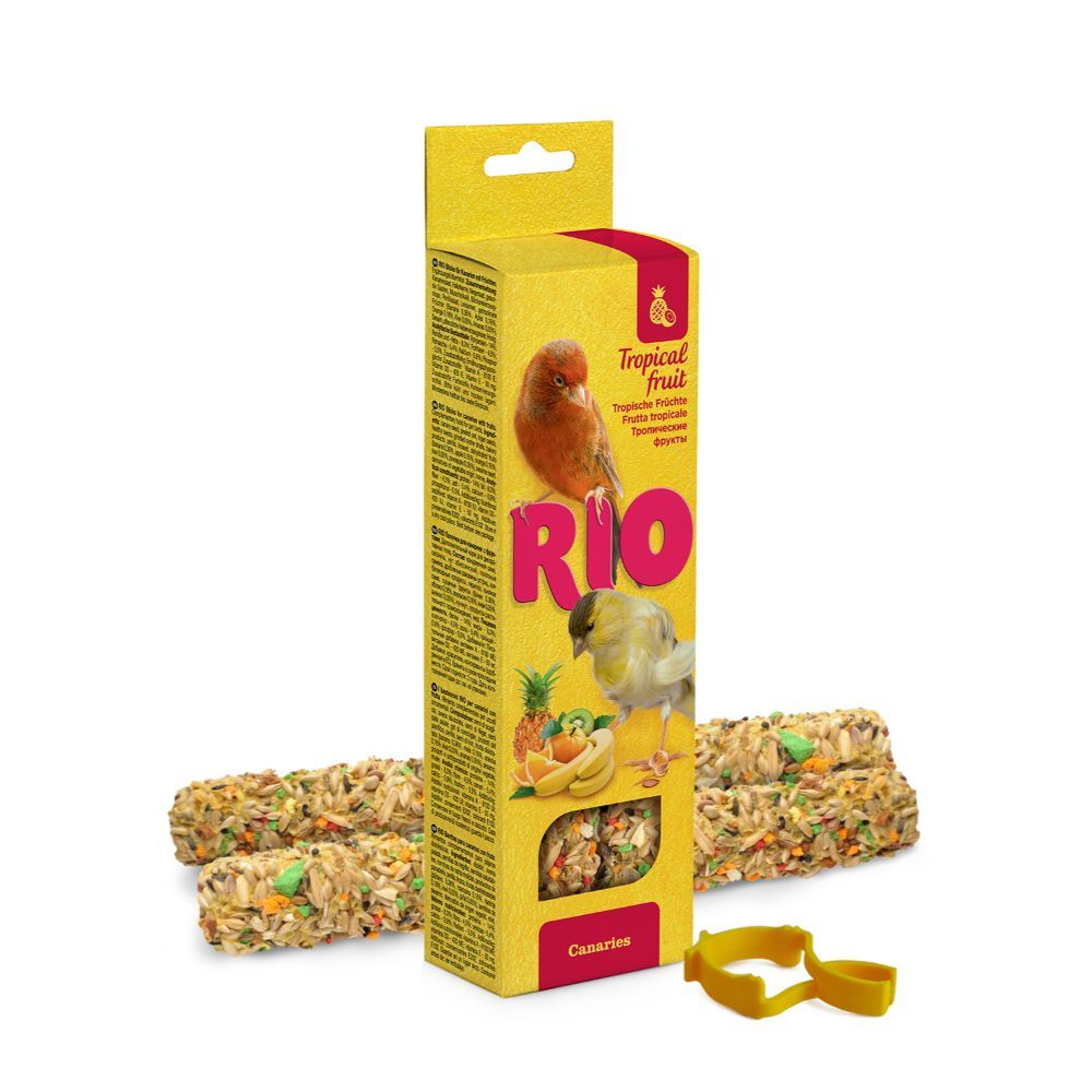 Billede af RIO Sticks m. tropisk frugt, Kanariefugle 2x40g