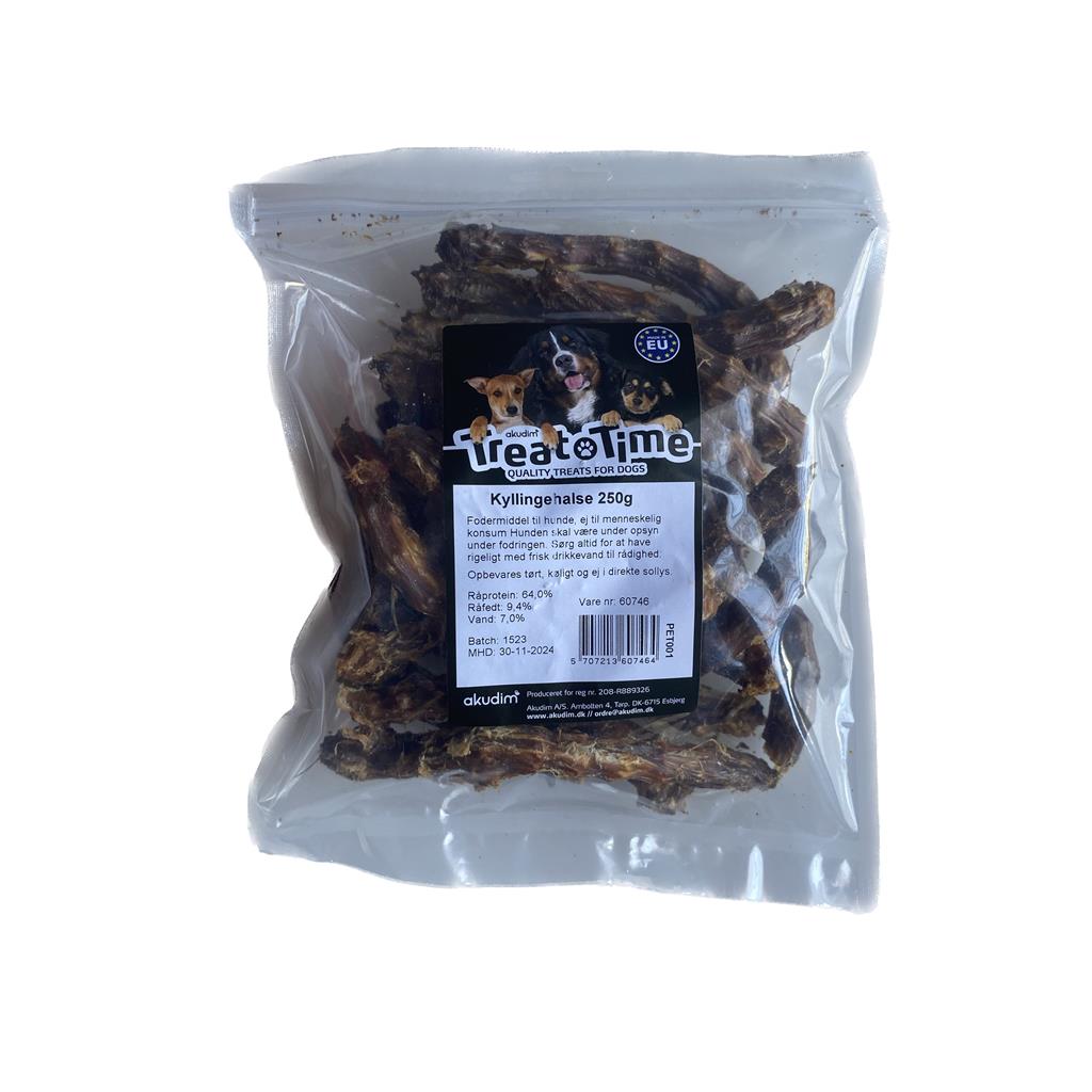 Billede af Akudim - Treattime Kyllingehalse 250 g - Dog Treats