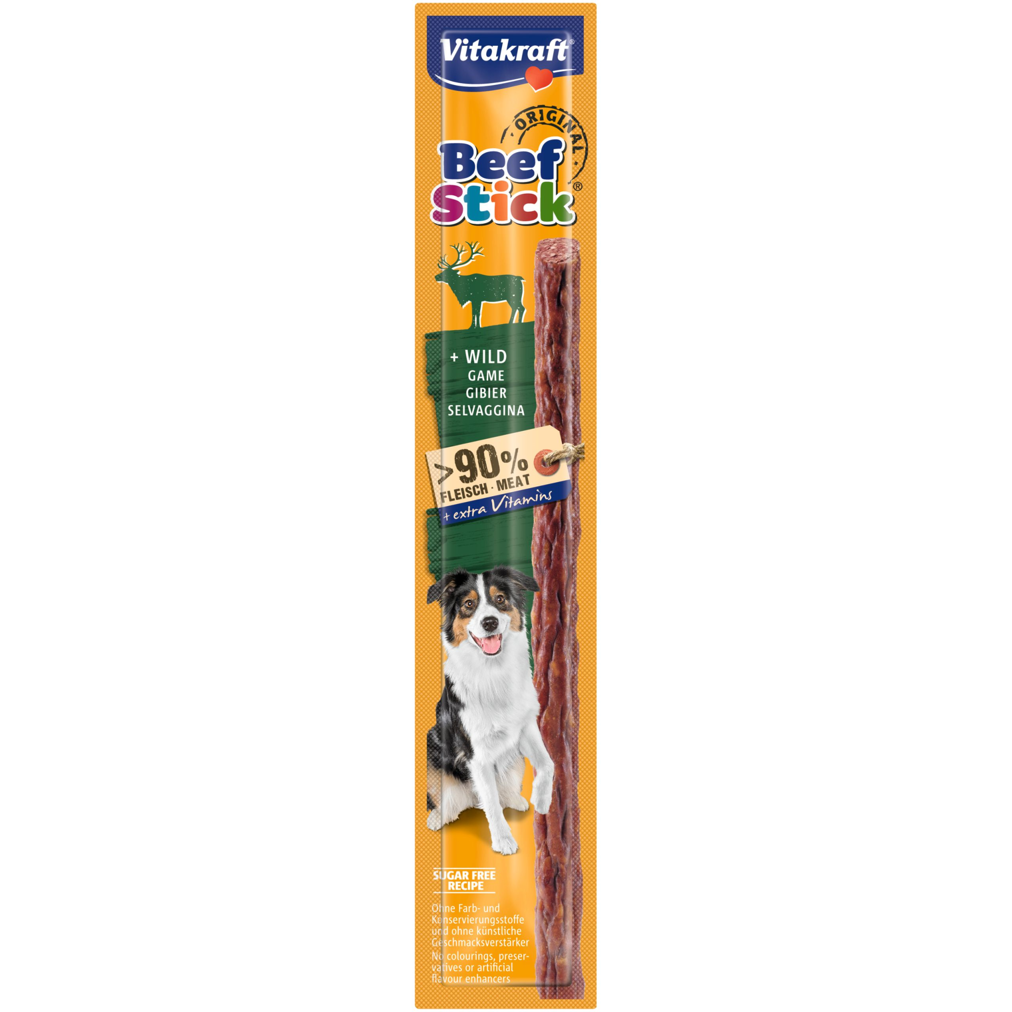 Billede af Vitakraft Beef-Stick® med Vildt 12g, hundegodbid hos Petpower.dk