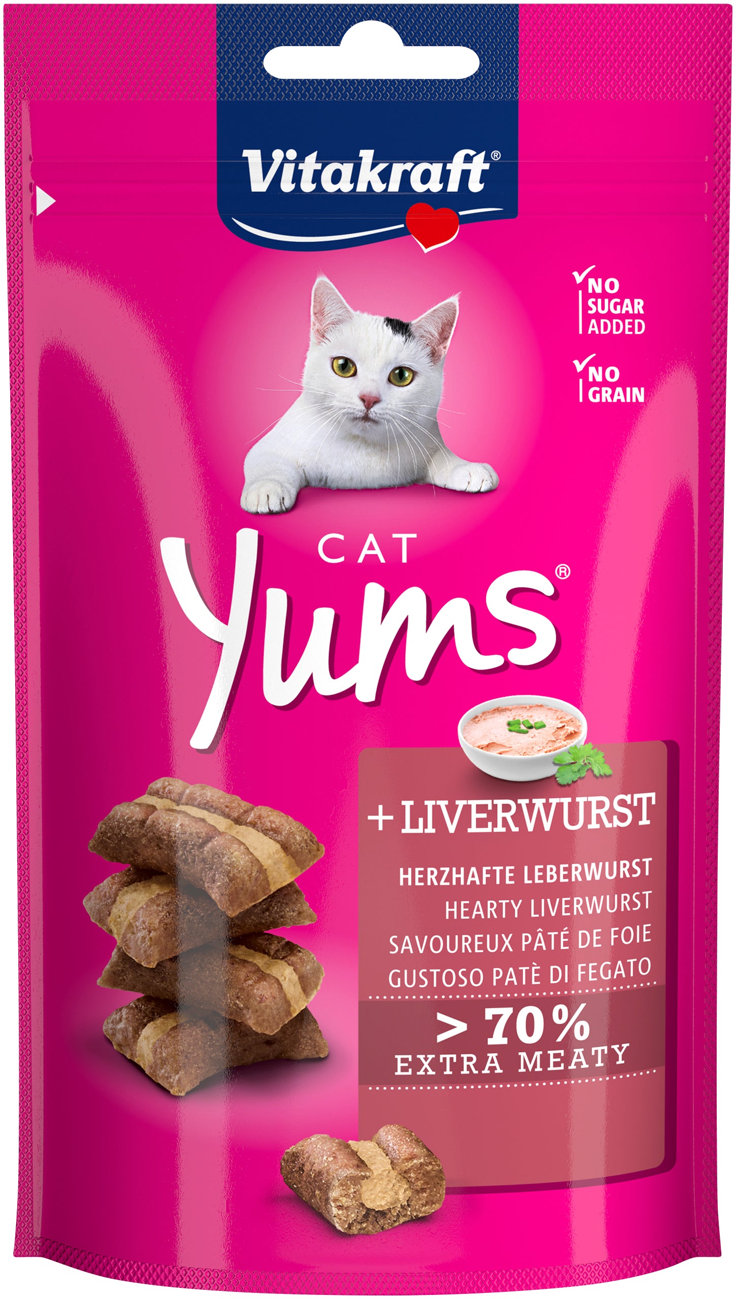 Se Vitakraft Cat Yums® med lever kattegodbid hos Petpower.dk