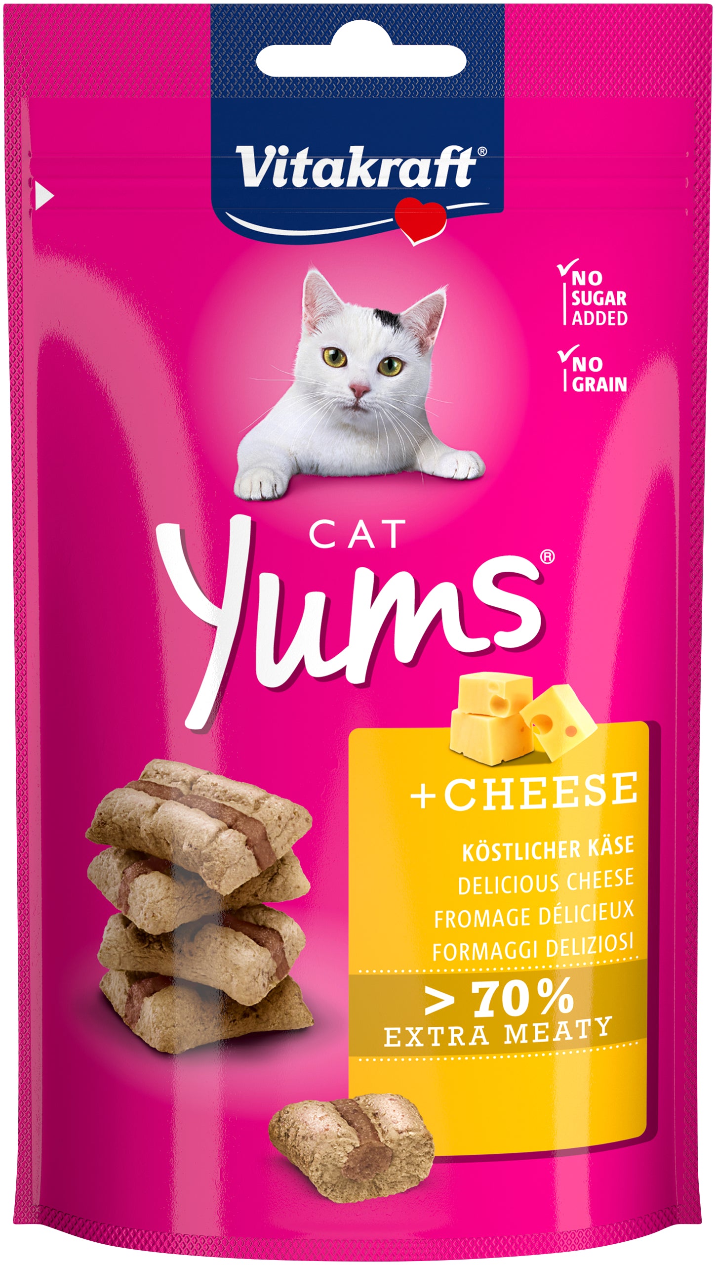 Se Vitakraft Cat Yums® med ost kattegodbid hos Petpower.dk