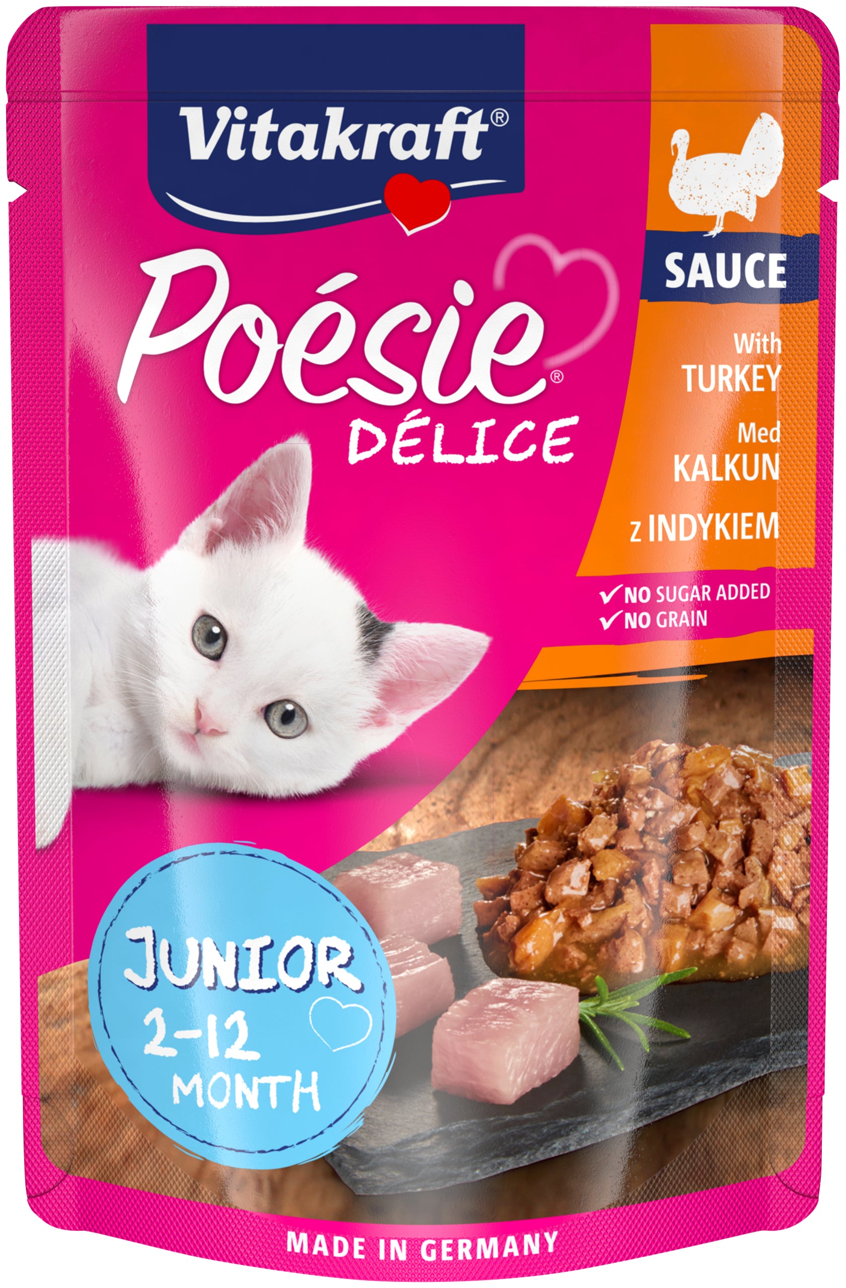 Billede af Vitakraft - Vitakraft Poésie® Délice Junior med kalkun junior vådfoder til kat - Cat Food
