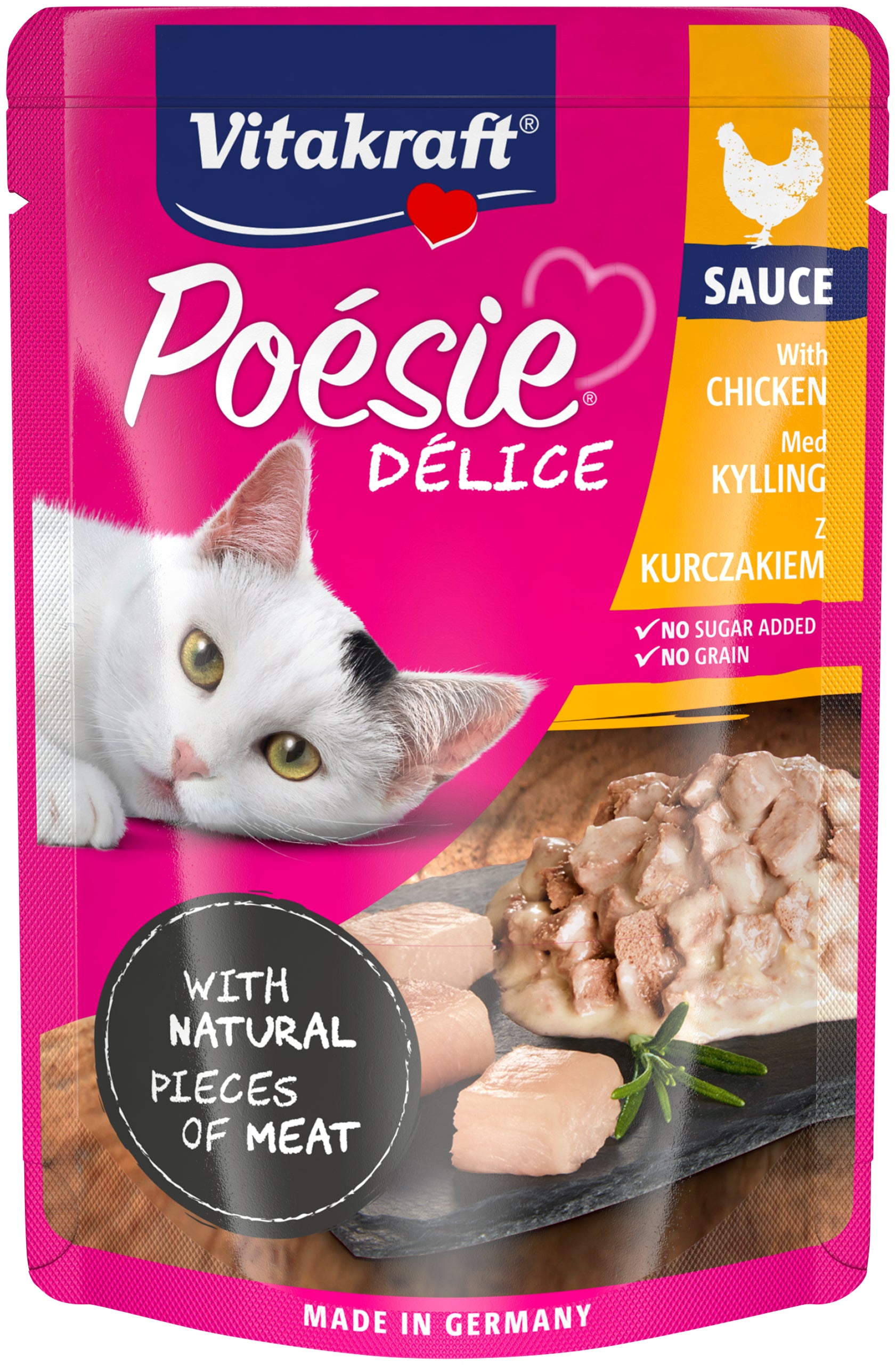 Billede af Vitakraft Poésie® Délice med Kylling I sovs vådfoder til kat hos Petpower.dk
