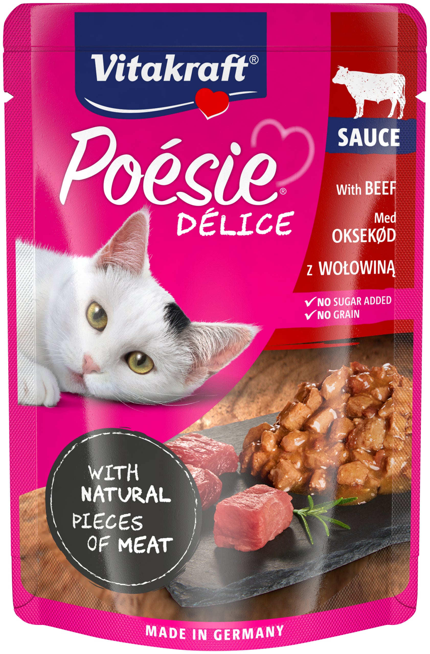Billede af Vitakraft - Vitakraft Poésie® Délice med Oksekød I sovs vådfoder til kat - Cat Food