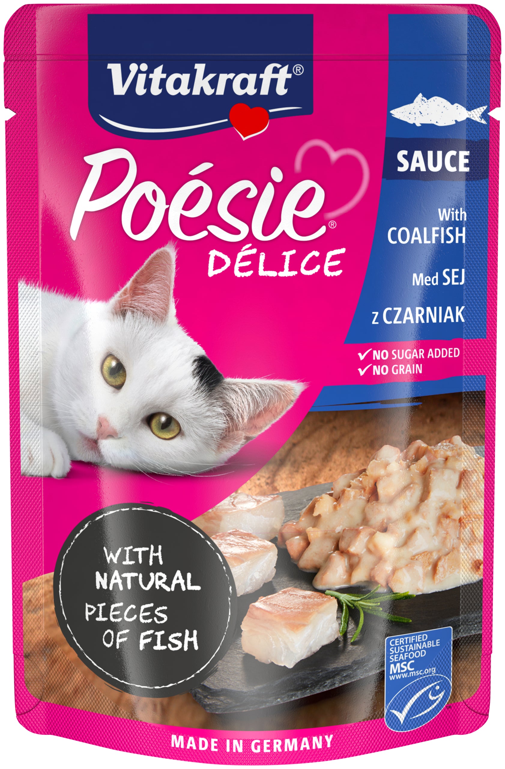 Se Vitakraft - Vitakraft Poésie® Délice med Lyssej I sovs vådfoder til kat - Cat Food hos Petpower.dk