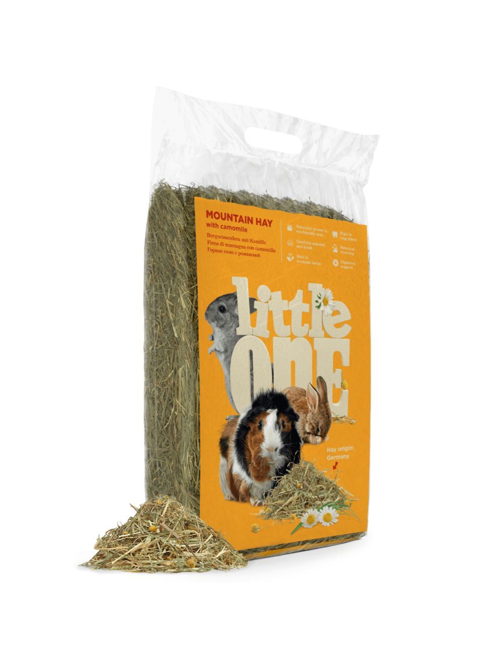 Billede af Meldgaard - Little One Mountain Hø m. kamille, 400 g - Small Animal Supplies