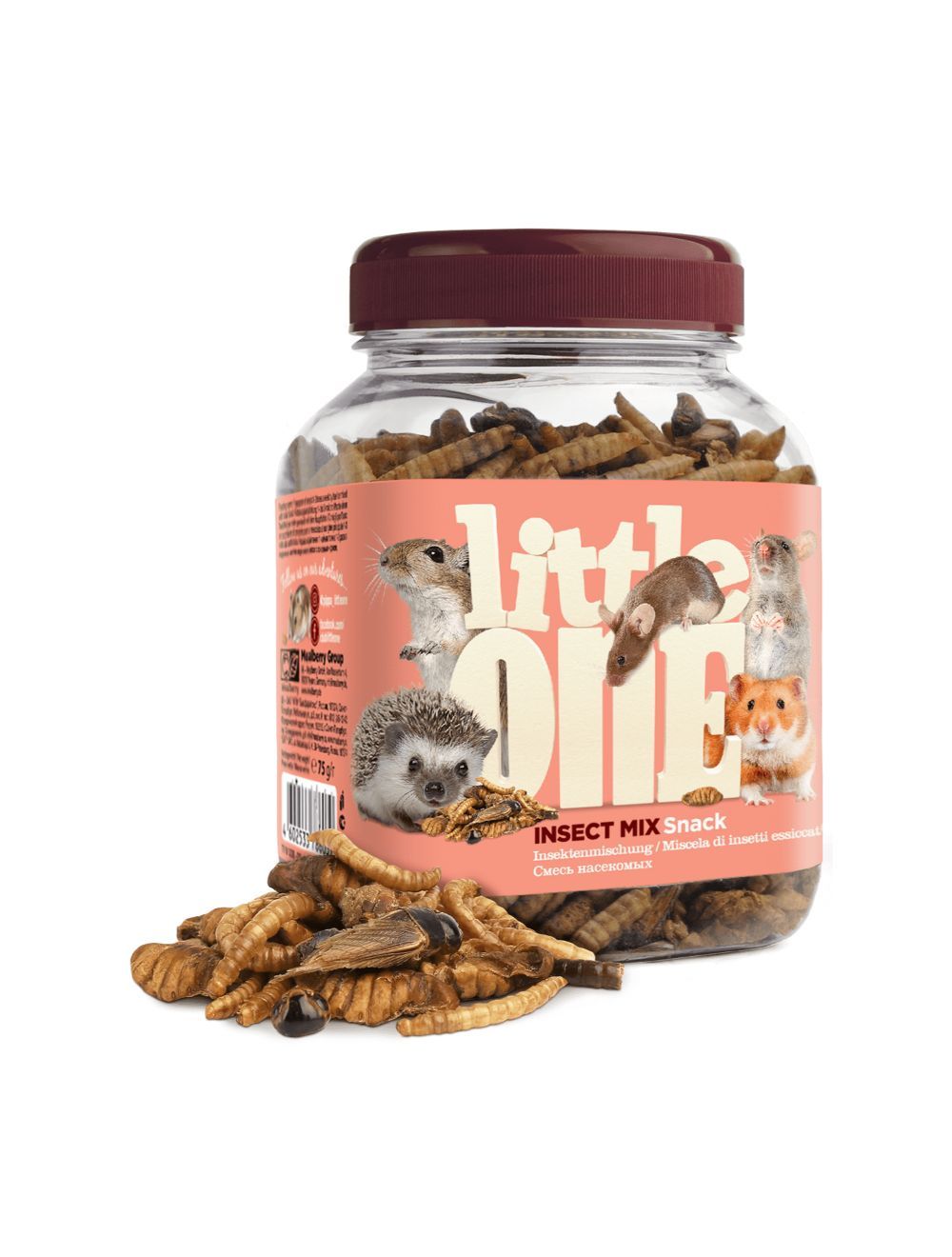 Se Meldgaard - Little One Insekt mix, 75 g - Small Animal Supplies hos Petpower.dk