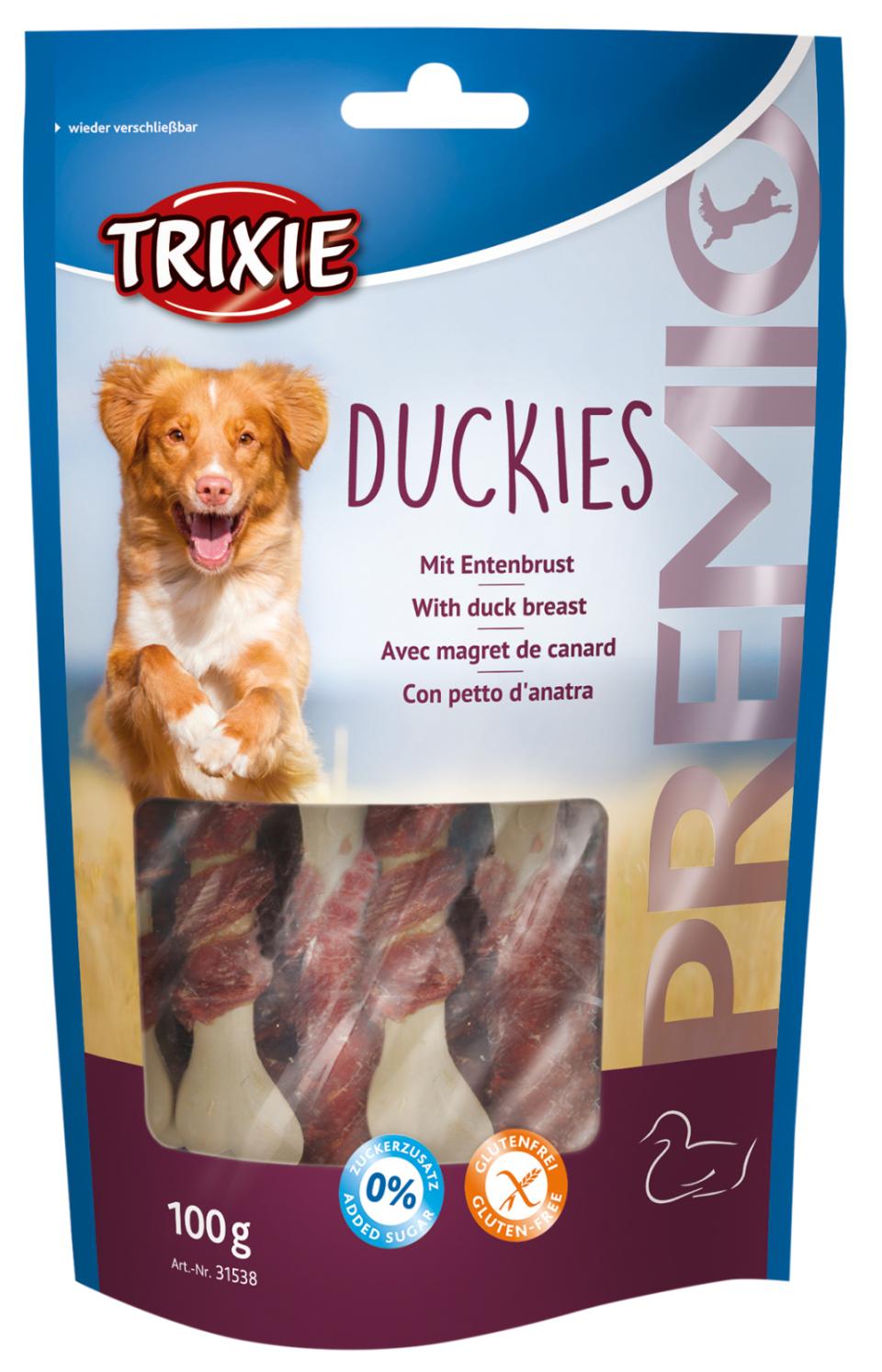 Billede af Eldorado - Trixie Premio Duckies Calcium Bone 100g - Dog Treats