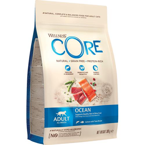 Se Core Cat Adult Ocean Salmon med Tuna Recipe, 300gr hos Petpower.dk