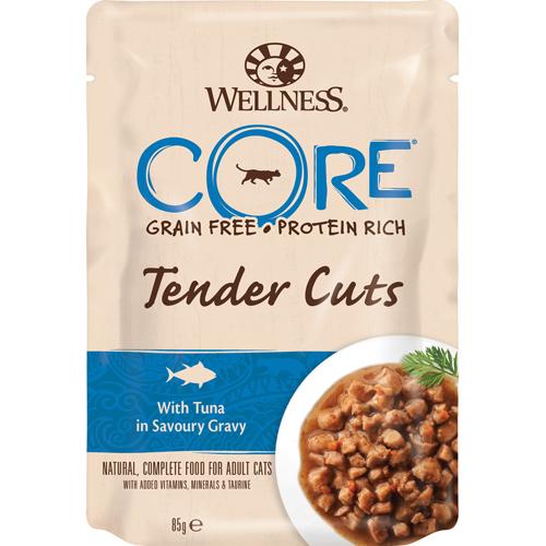 Billede af Eldorado - Wellness CORE Tender Cuts med Tun, Vådfoder Pouch 85gr - vådfoder - Cat Food