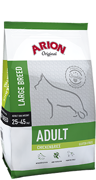 Se Natural Brande - Arion adult large Kylling & Ris 12 kg, til hunde 25-45kg - Dog Food hos Petpower.dk