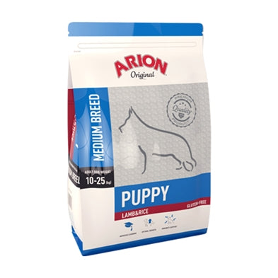 Billede af Natural Brande - Arion puppy medium lam & ris 12 kg, voksenvægt 10-25kg - Dog Food