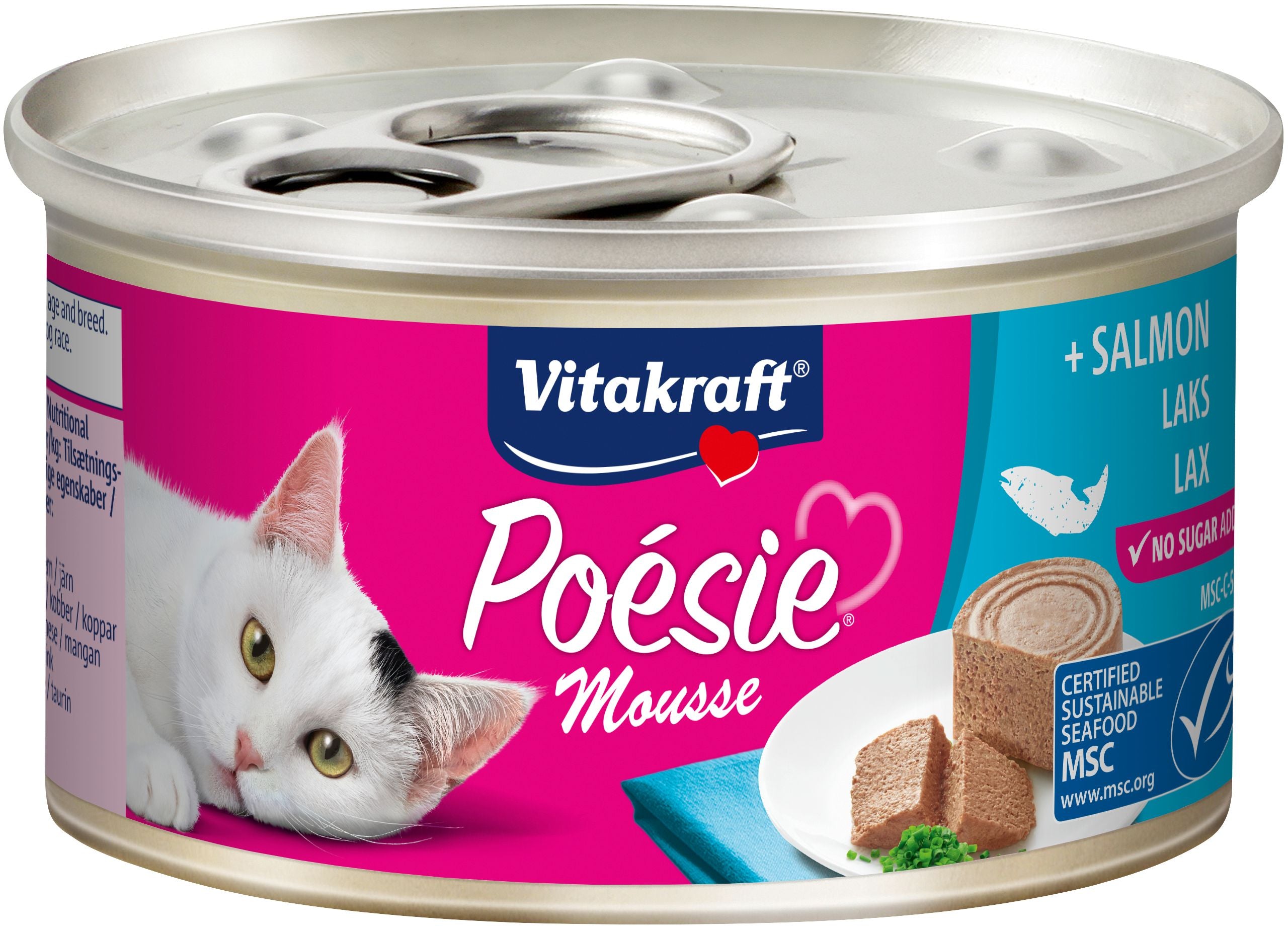 Billede af Vitakraft Poésie® Mousse med laks vådfoder til kat hos Petpower.dk