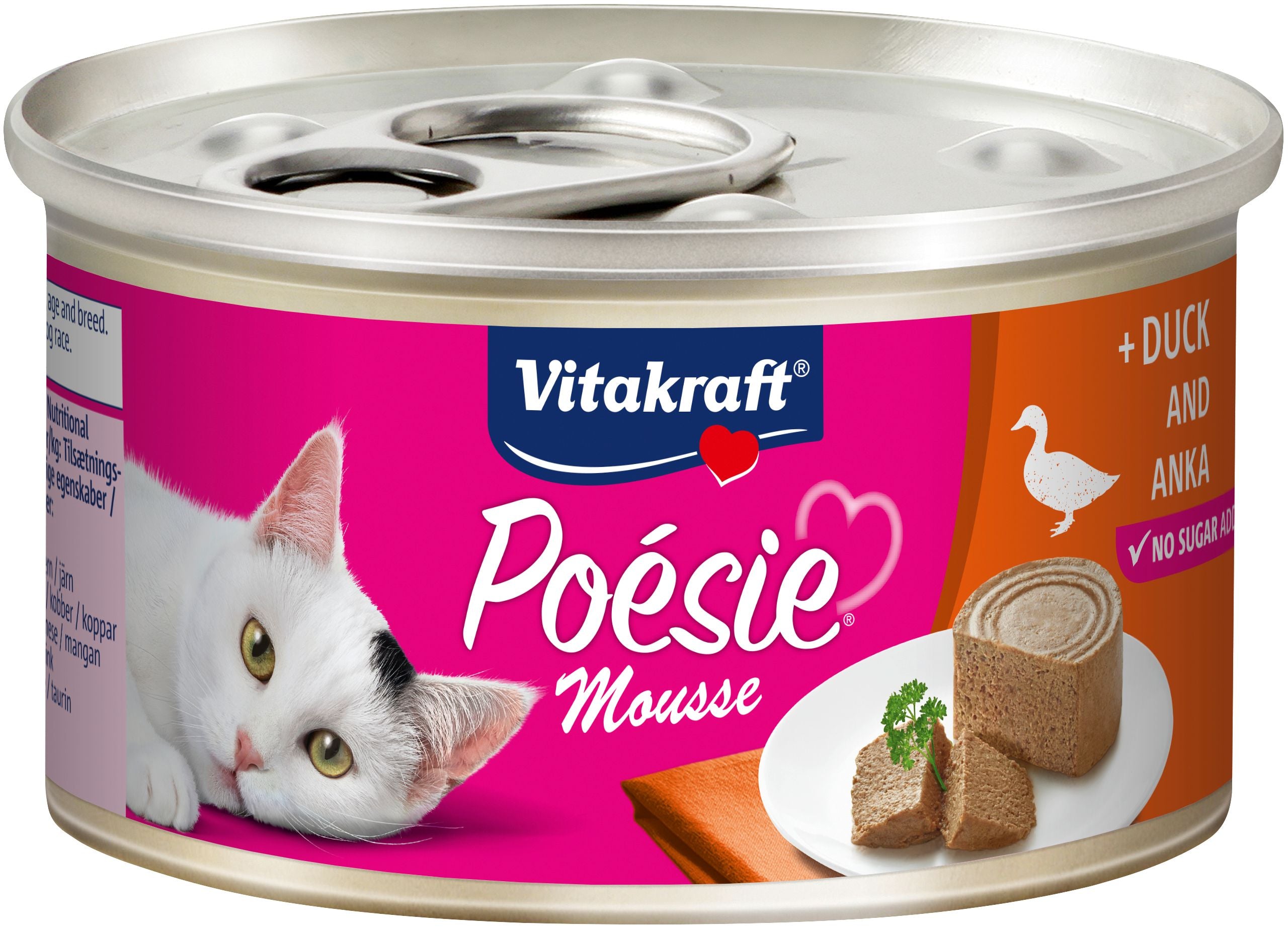 Se Vitakraft - Vitakraft Poésie® Mousse med and vådfoder til kat - Cat Food hos Petpower.dk