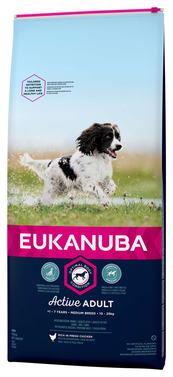 Billede af Eldorado - Eukanuba adult medium Kylling & Ris 12kg, til hunde 10-25kg - Dog Food