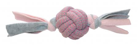 Se Hvalpeleg rebbold m/fleece pink 22x8 hvalpelegetøj hos Petpower.dk