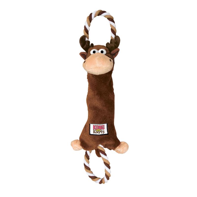 Billede af Imazo - Kong Tugger Knots Elg, Hundelegetøj M/L 46cm - Dog Toys