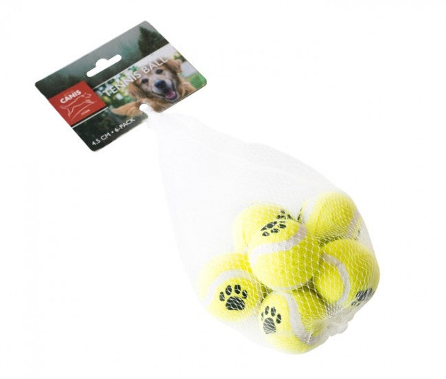 Billede af Tennisbolde 4,5 cm, 6-pack active canis hundelegetøj hos Petpower.dk