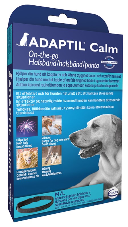 Se Pharmaservice - Adaptil calm halsbånd l/m antistress halsbånd 37-62cm - Dog Supplies hos Petpower.dk