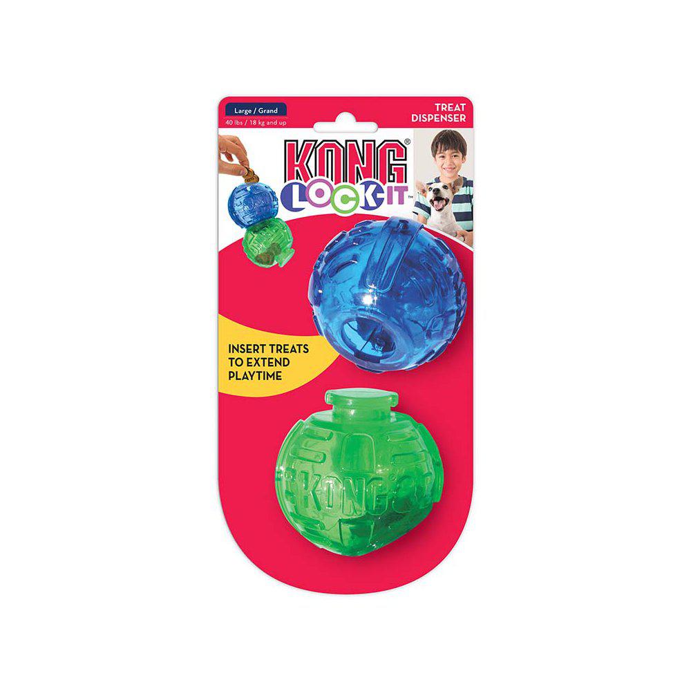 Se Imazo - Kong Lock-IT large 2-pack Hundelegetøj - Dog Toys hos Petpower.dk