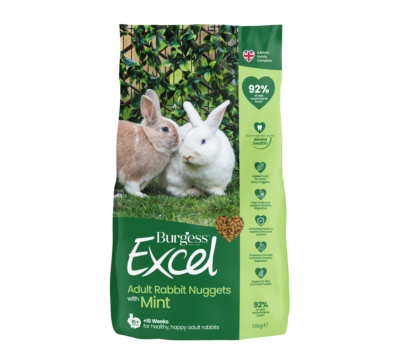 Billede af Petcare - Burgess Excel Voksen Kaninfoder Nuggets - Med Mint - 1,5kg - Small Animal Food