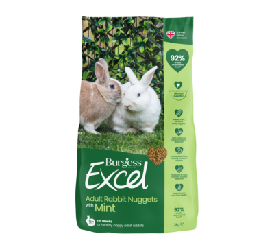 Billede af Petcare - Burgess Excel Voksen Kaninfoder Nuggets - Med Mint - 3kg - Small Animal Food