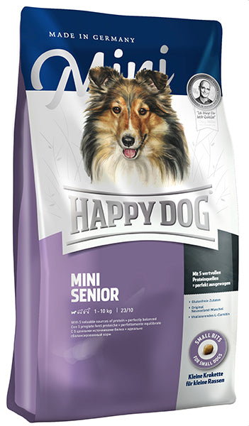 Happy dog og Cat  - Happy Dog Supreme Mini Senior 4kg, til ældre hunde 0-10kg - Dog Food