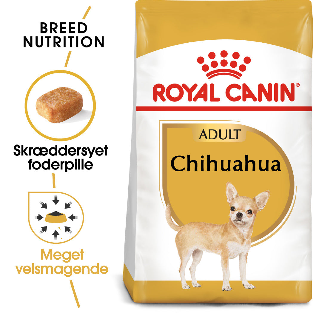 Se Royal canin - Royal Canin Chihuahua Adult 3kg, til alle Chihuahua - Dog Food hos Petpower.dk
