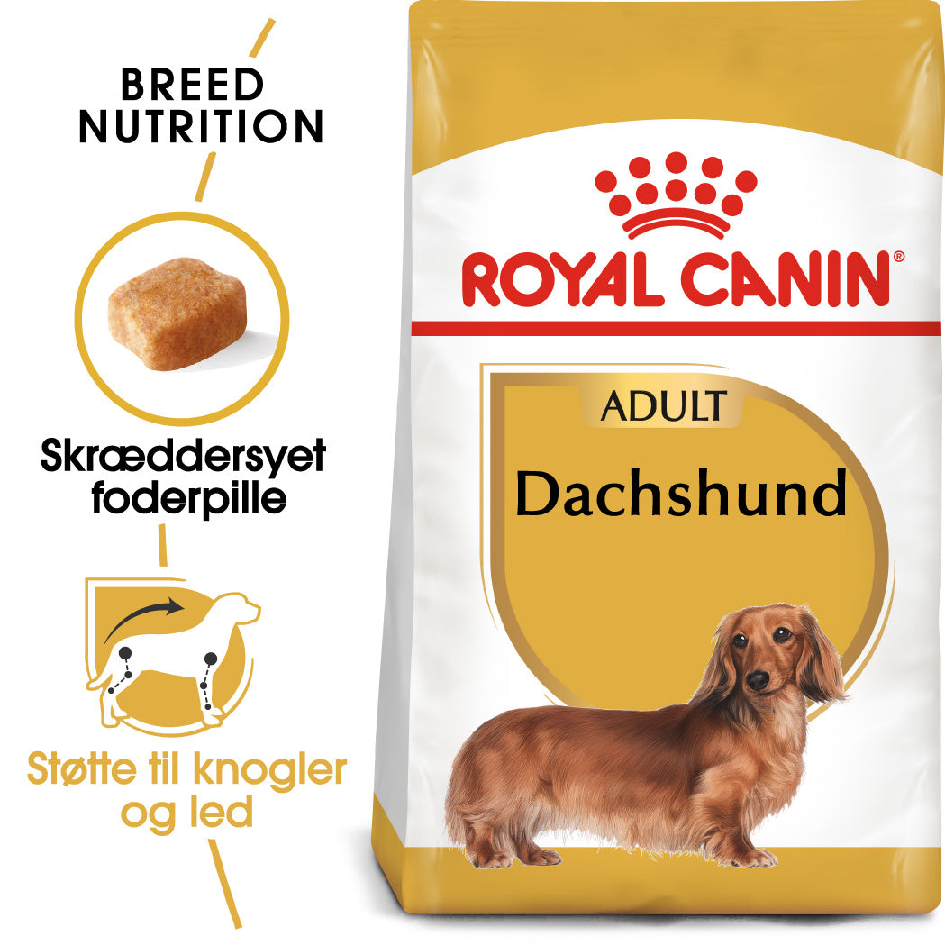 Se Royal canin - Royal Canin Dachshund Adult 7,5kg, Gravhund - Dog Food hos Petpower.dk