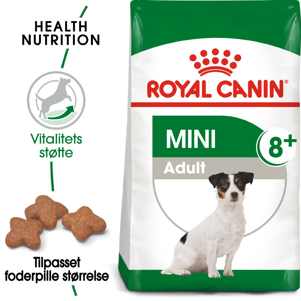 Se Royal canin - Royal Canin Mini Adult 8+ 2kg, til hunde over 8 år - Dog Food hos Petpower.dk