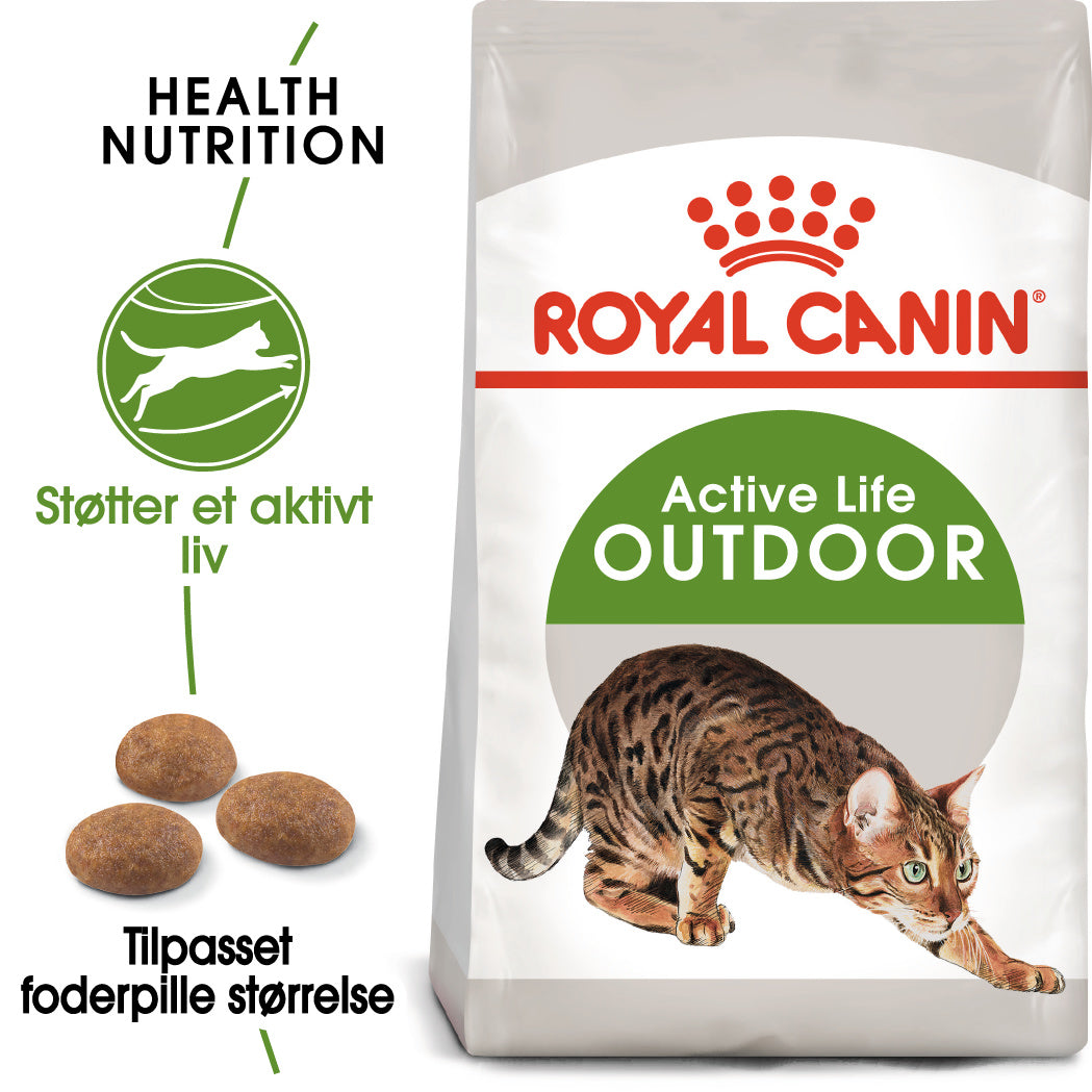 Se Royal canin - Royal Canin Outdoor Adult Tørfoder til kat 10kg - Cat Food hos Petpower.dk