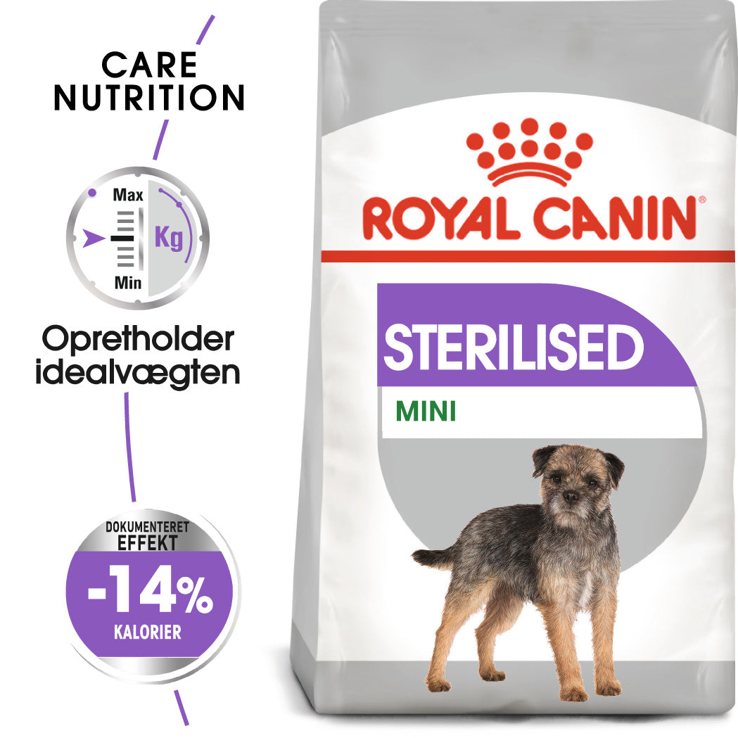 Se Royal canin - Royal Canin Sterilised Mini Adult 8kg - Dog Food hos Petpower.dk