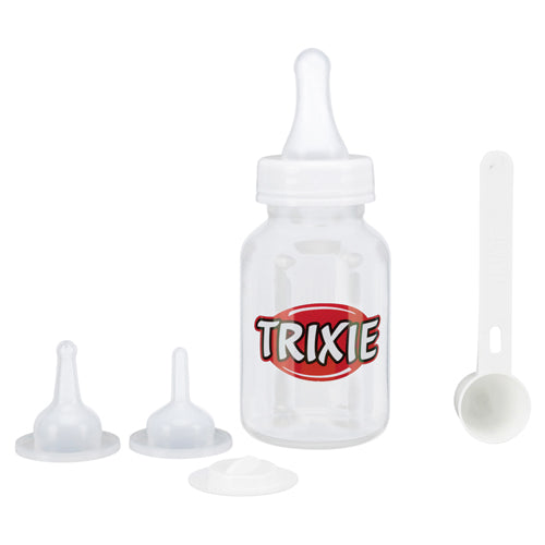 Se Trixie Suckling bottle set, 120 ml, transparent/white hos Petpower.dk