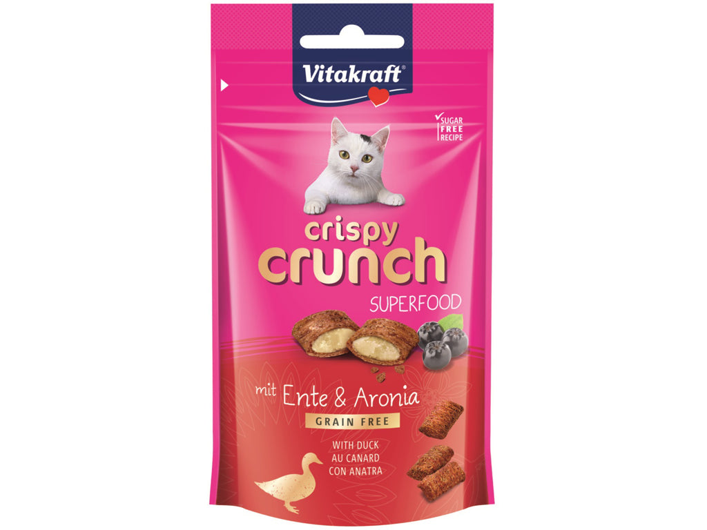 Billede af VitakraftCrispy Crunch med And & Aronia bær kattegodbid