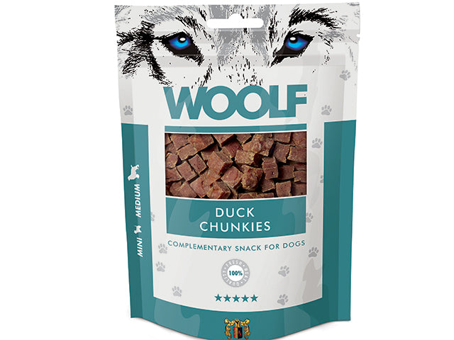 Billede af Qpet - Woolf And Chunkies 100g, Kornfri, Lavt fedtindhold - Dog Treats