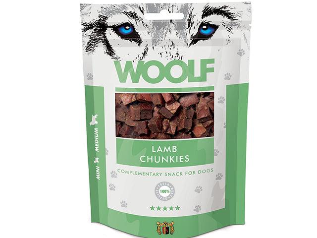 Billede af Qpet - Woolf Lam Chunkies 100g Godbidder - Dog Treats