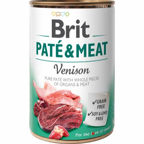 Billede af Brit Paté & Meat Vildt Vådfoder til hund, 400 Gr.