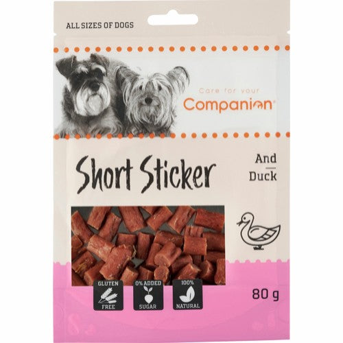 Se Eldorado - Companion Short Duck Sticker 80 g - Dog Treats hos Petpower.dk