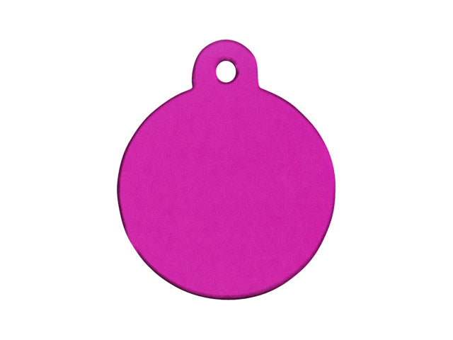 Billede af Qpet - Cirkel pink hundetegn - Lille - Pet ID Tags