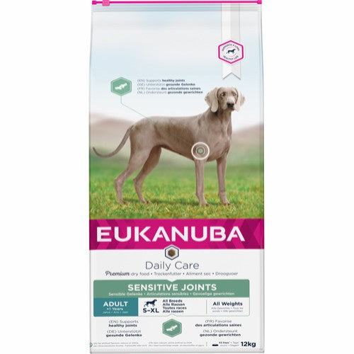 Se Eukanuba Adult Daily Care Sensitive Joints 12kg hos Petpower.dk