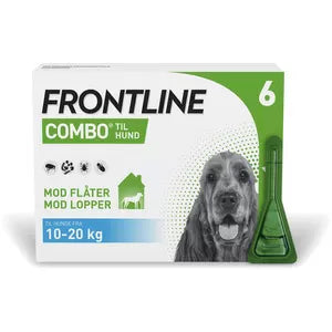 Se Pharmaservice - Frontline combo hund 10-20kg 6 pipetter - Pet Flea & Tick Control hos Petpower.dk