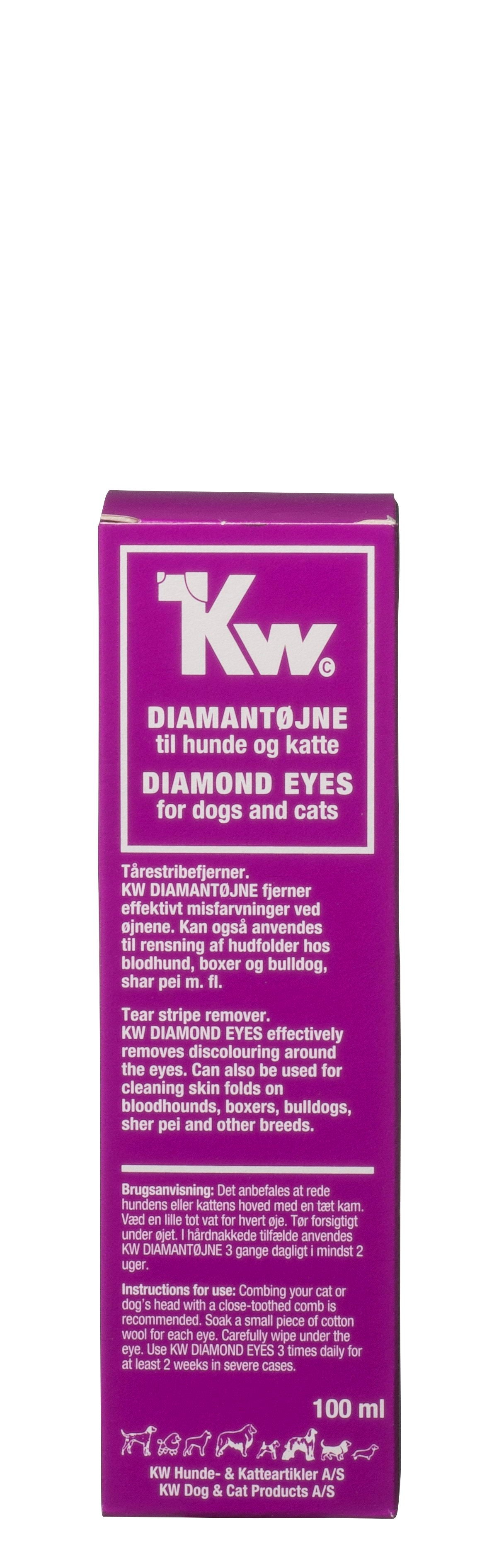 Billede af KW - KW Diamantøjne 100ml pelspleje - Pet Supplies