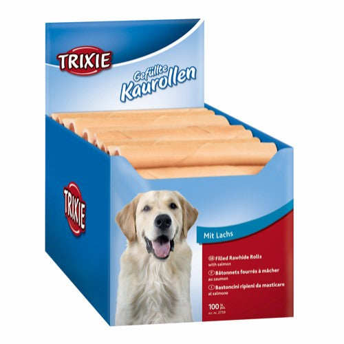 Se Eldorado - Trixie Tyggeruller, forskelligt fyld - Laks - Dog Treats hos Petpower.dk