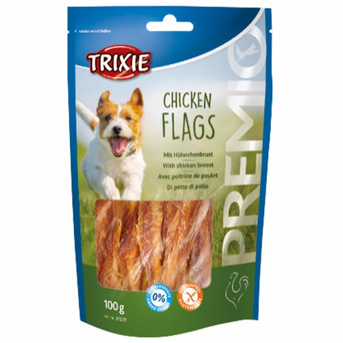 Billede af Eldorado - Trixie Premium Snacks Chicken Flags 100g - Dog Treats