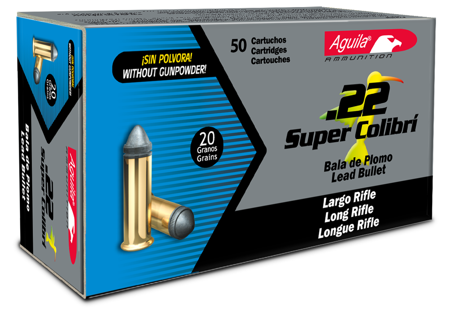 Aguila 1B222339 Super Colibri 22 Long Rifle (LR) 20 GR Colibri SubSoni –  Foundry Outdoors